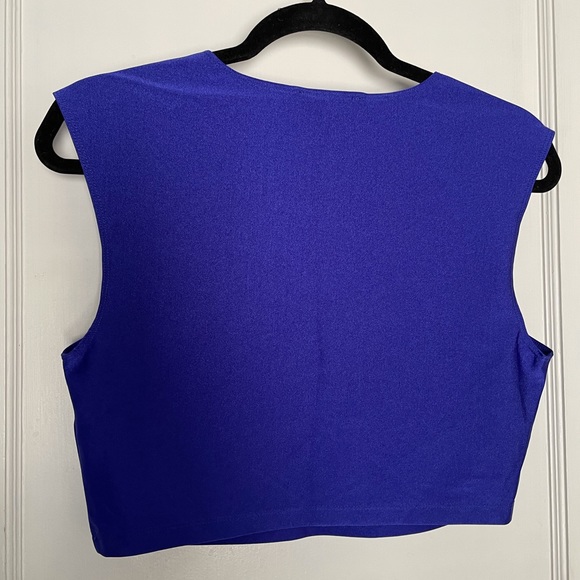 Forever 21 Shimmer Blue Crop Top - Picture 5 of 9
